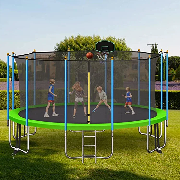 Kids Outdoor Net - # 14FT Yuvarlak Yaysız Trambolin için