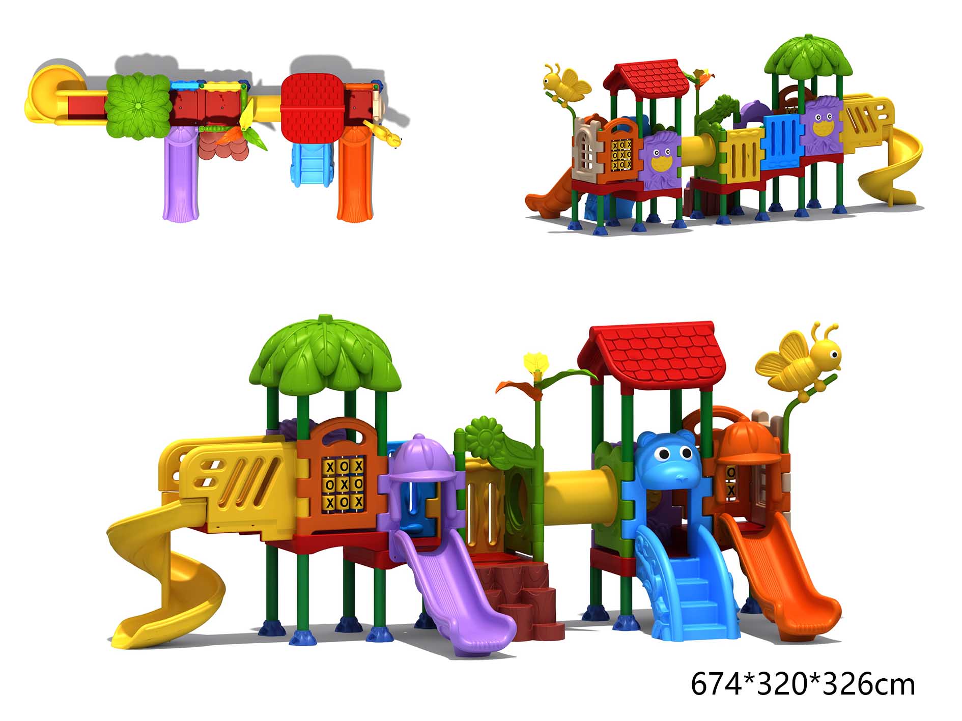 Kids Outdoor Playhouse - Okul ve Parklar İçin Çocuk Oyun