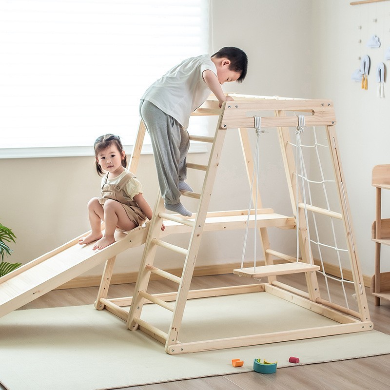 Kids Outdoor Jungle Gym With Slide - Orman Jimnastiği Çocuklar İçin Açık Hava