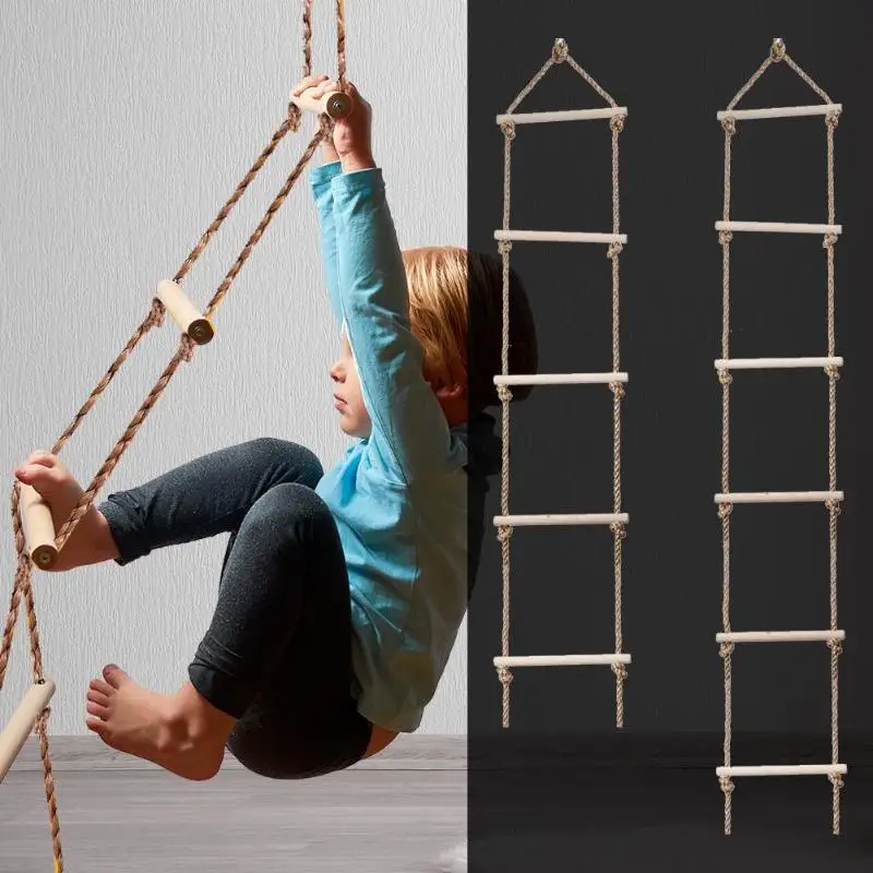 Kids Outdoor Ladder - Çocuklar ahşap merdiven açık aktivite güvenli