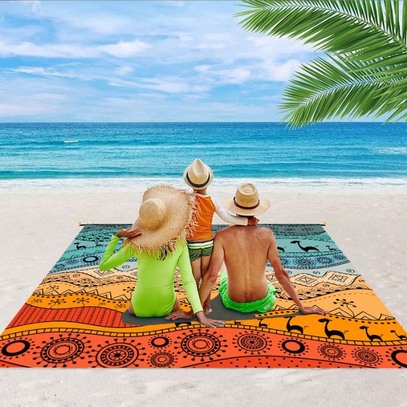 Kids Outdoor Mat Waterproof - Büyük plaj battaniyesi su geçirmez Sandproof