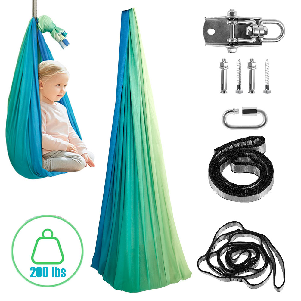 Kids Outdoor Swing And Slide - Çocuk Duyusal Salıncaklar 360'lü Çift Katmanlı