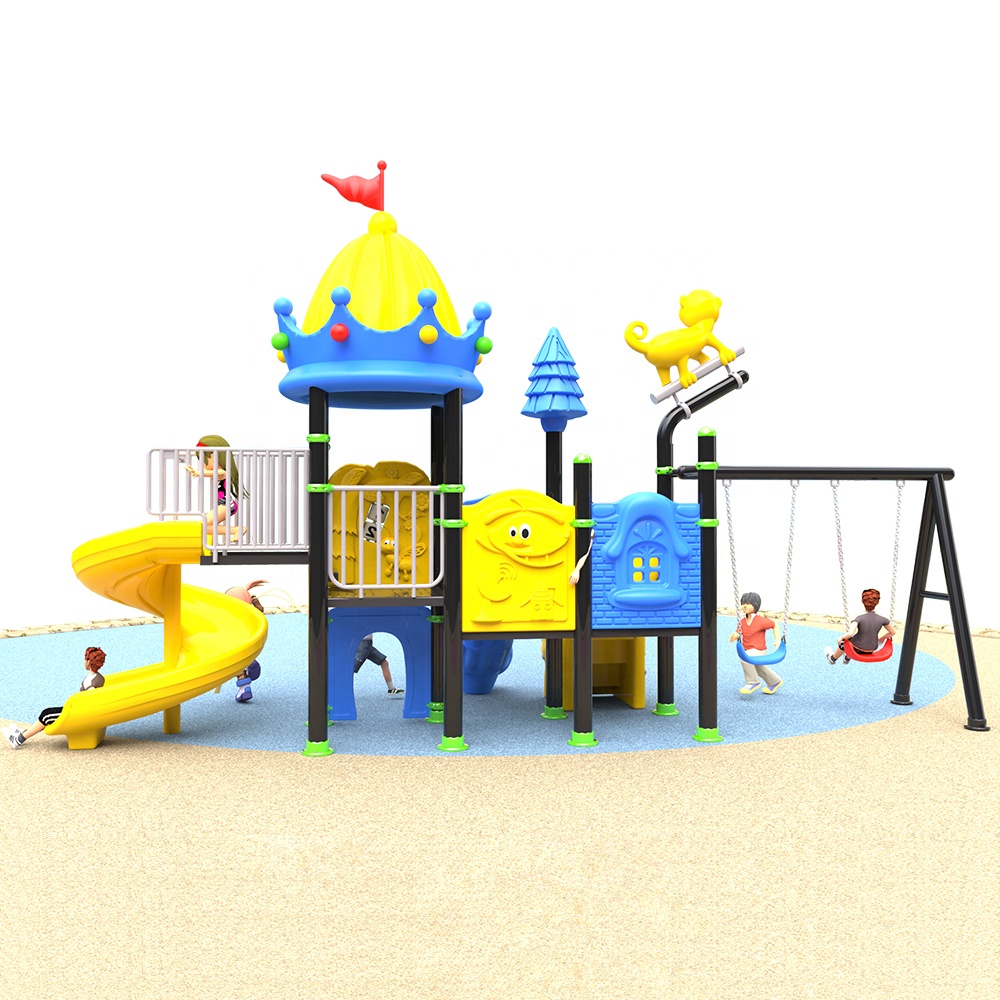 Kids Outdoor Swing And Slide - Çok Amaçlı Çocuklar İçin Toptan Kreş