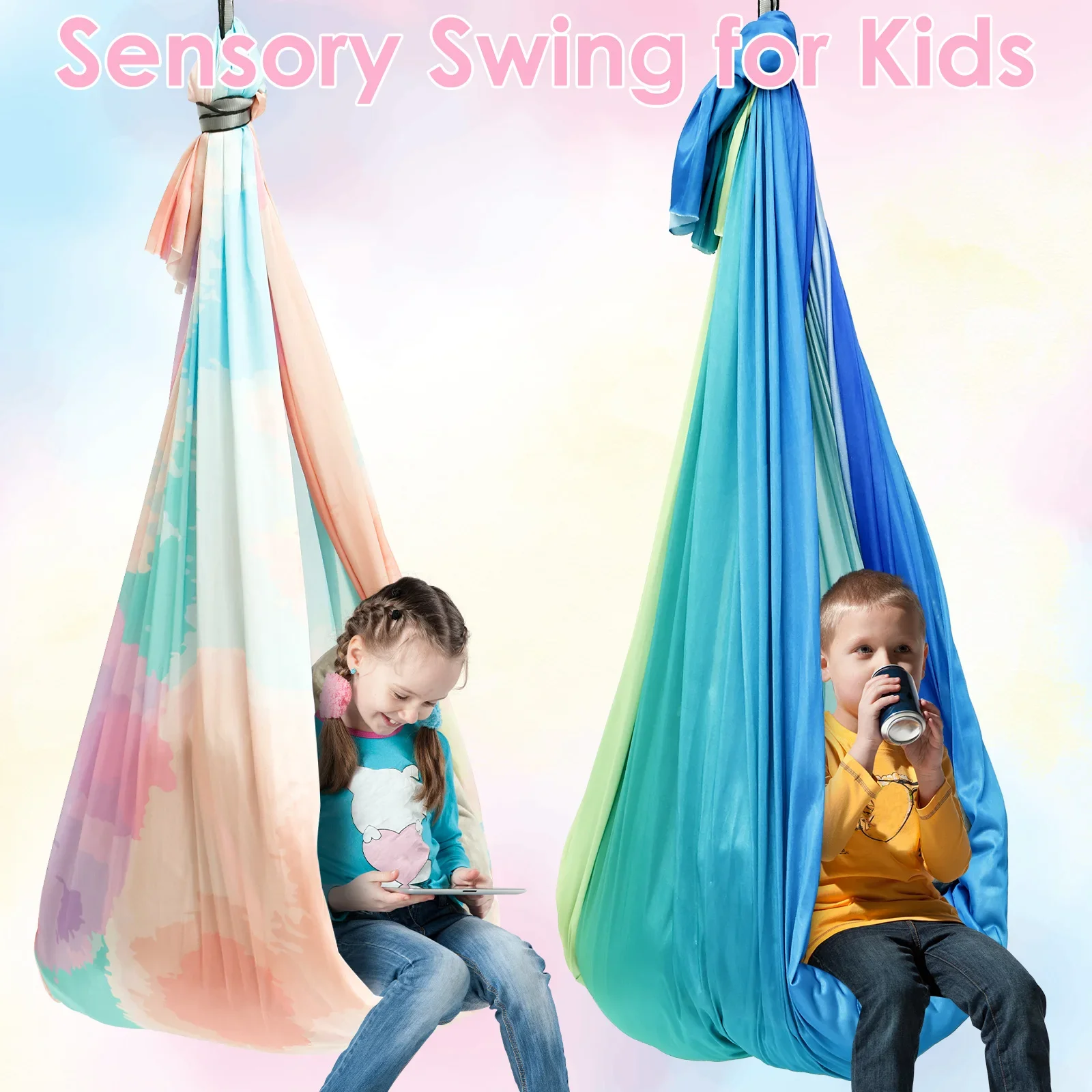Kids Outdoor Swing And Slide - Duyusal Salıncak Rahat Çocuklar İçin Duyusal