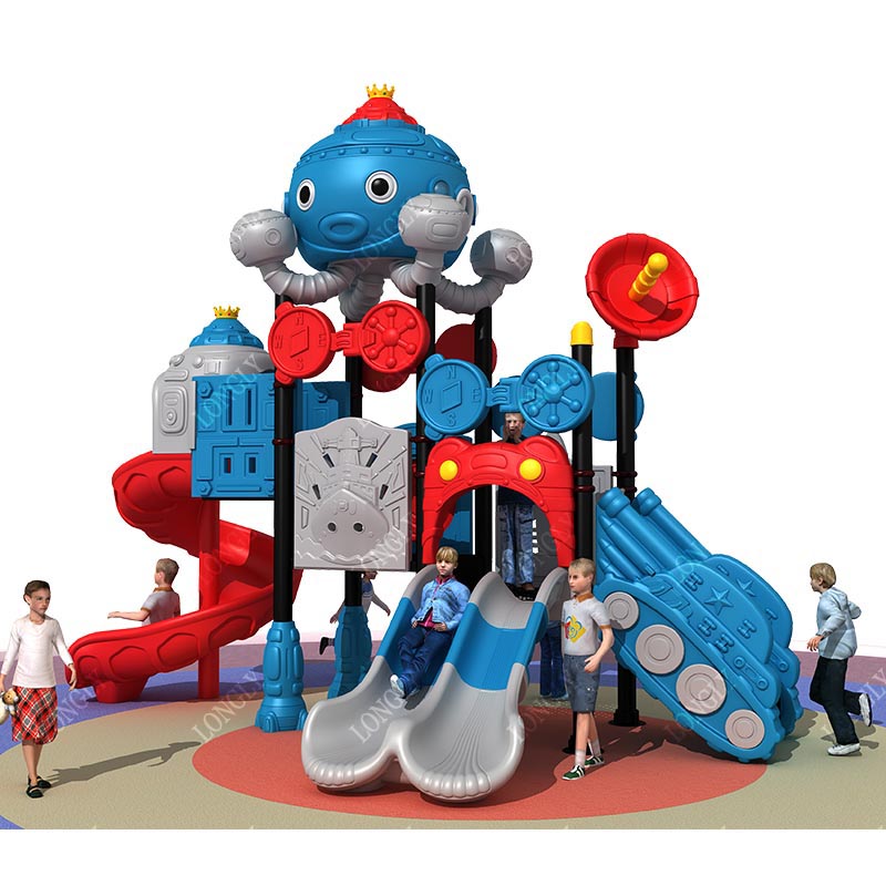 Kids Outdoor Playground - Çin Fabrikası Çocuk Plastik Kaydırağı Bahçe