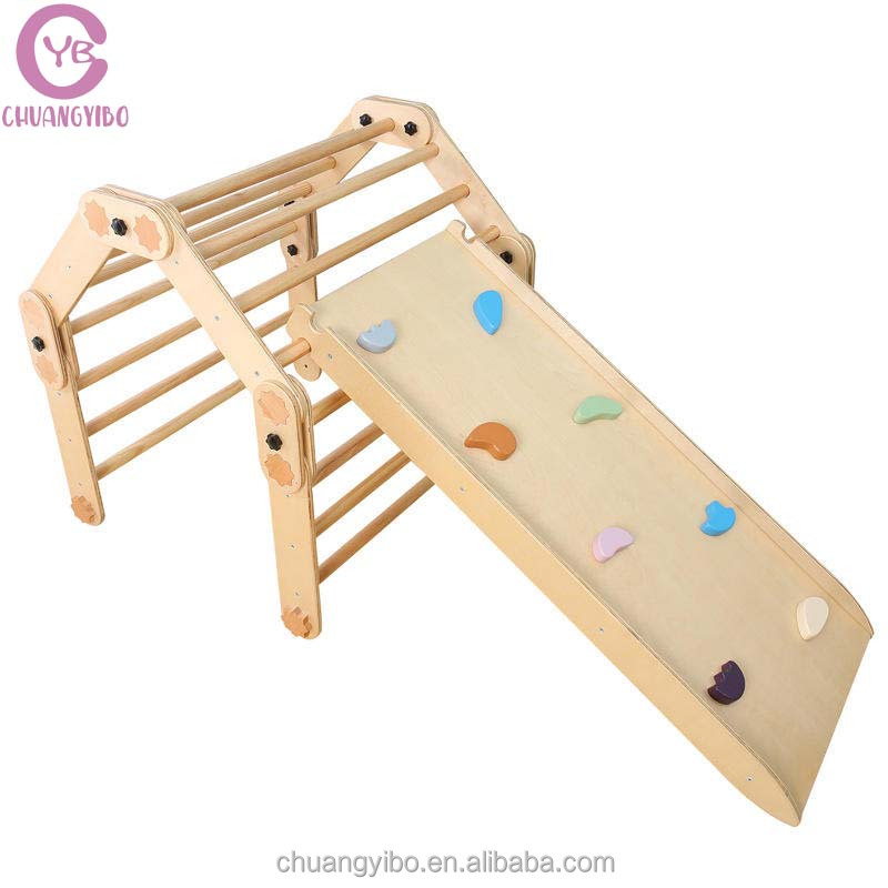 Kids Outdoor Wooden Climbing Frame - Orman Jimnastiği Çocuklar İçin Açık Hava