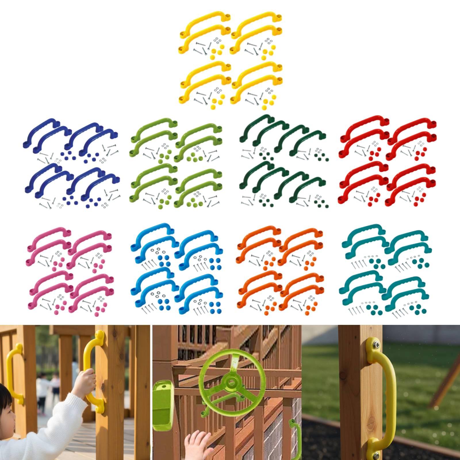 Kids Outdoor Playhouse - 8 adet tırmanma çerçevesi kolları kolay
