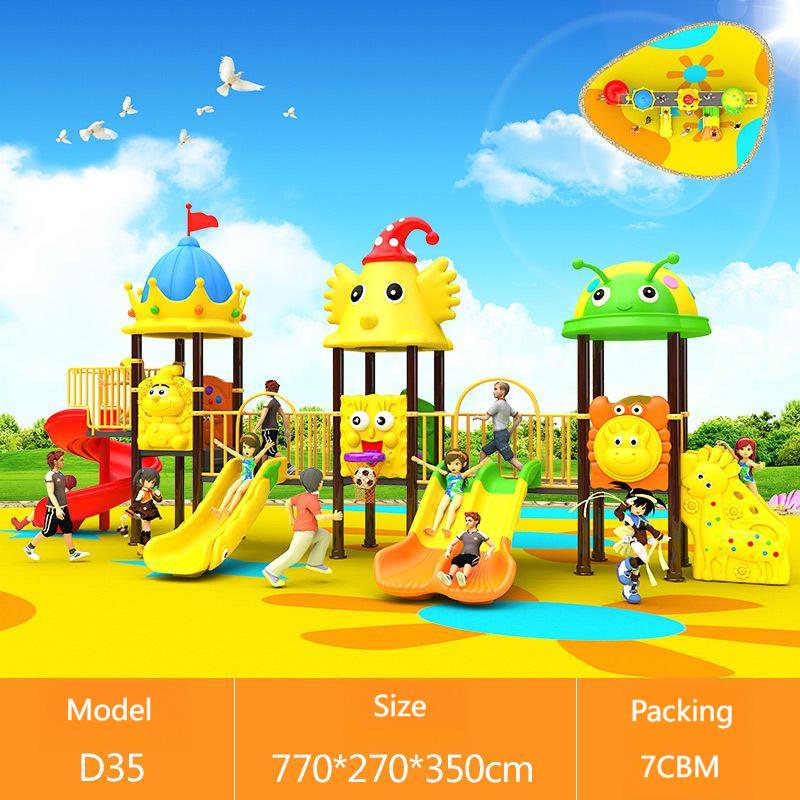 Kids Outdoor Swing And Slide - Küçük Ucuz Oyun Alanı Ekipmanları Salıncak