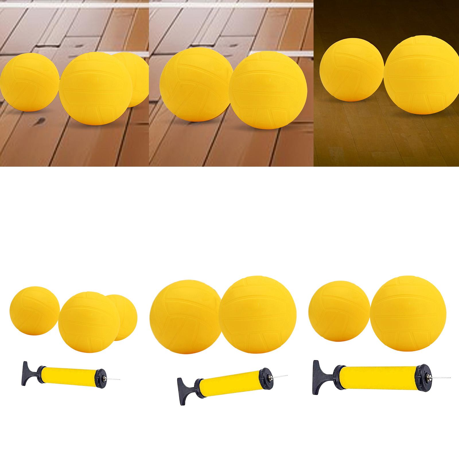 Kids Outdoor Volleyball - Şişirilebilir Mini Voleybol Sarı PVC Yumuşak