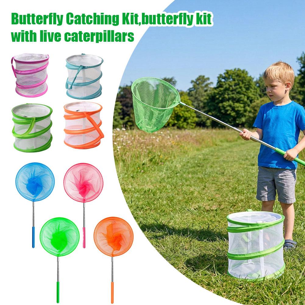 Kids Outdoor Net - Çocuklar için Kelebek Yakalama Seti Katlanabilir