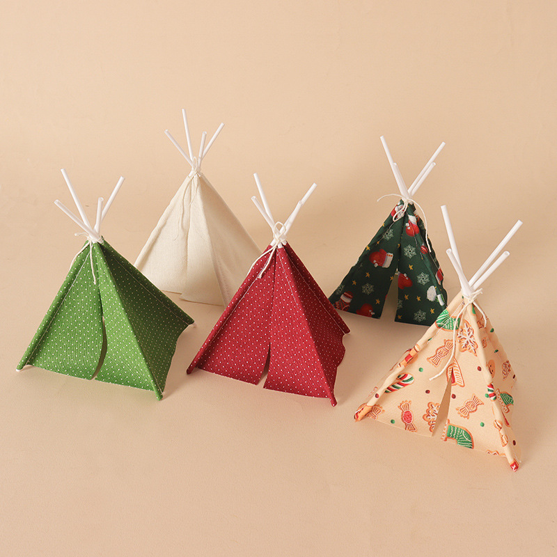 Kids Outdoor Teepee - Dollhouse Mini Noel Kamp Çadırı, Çocuklar