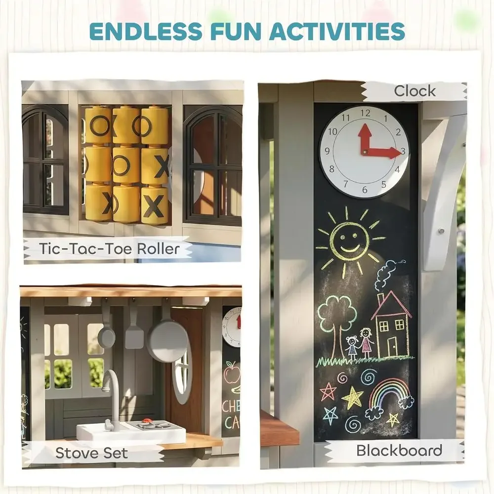 Qaba Açık Hava Oyun Evi, Köpek - Qaba Kids Outdoor Playhouse incelemesi ve fiyatı
