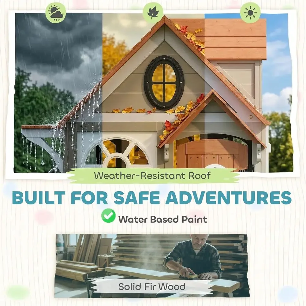 Qaba Açık Hava Oyun Evi, Köpek - Qaba Kids Outdoor Playhouse incelemesi ve fiyatı