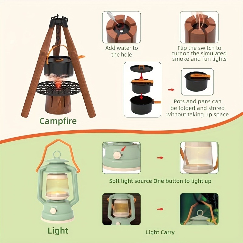 Çocuklar Kamp Seti Oyuncak Açı - Kids Outdoor Teepee incelemesi ve fiyatı