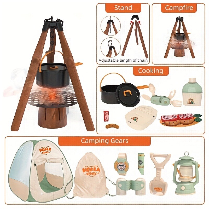 Çocuklar Kamp Seti Oyuncak Açı - Kids Outdoor Teepee incelemesi ve fiyatı