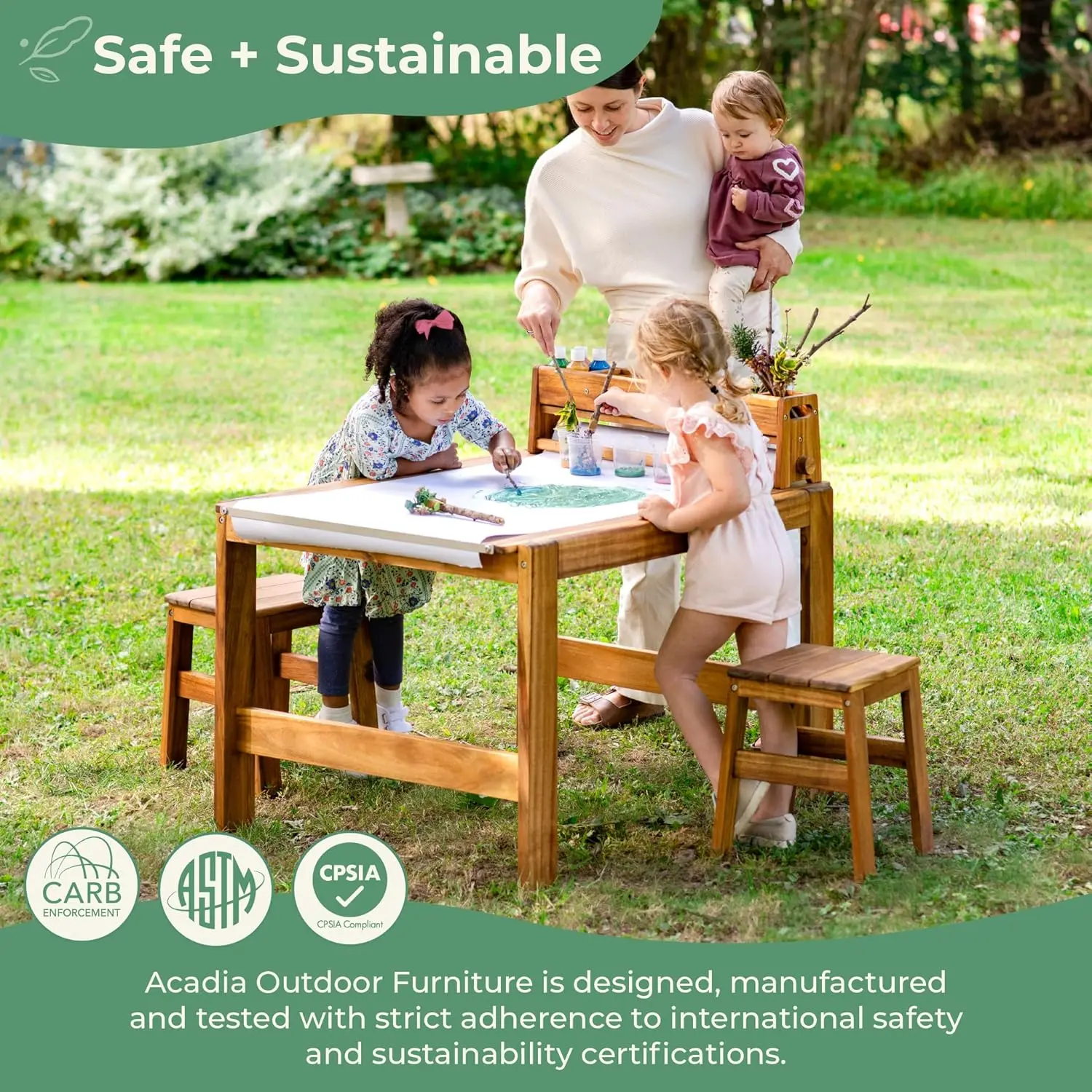 Acadia Açık Hava Sanat Masası  - Kids Outdoor Table And Chairs incelemesi ve fiyatı