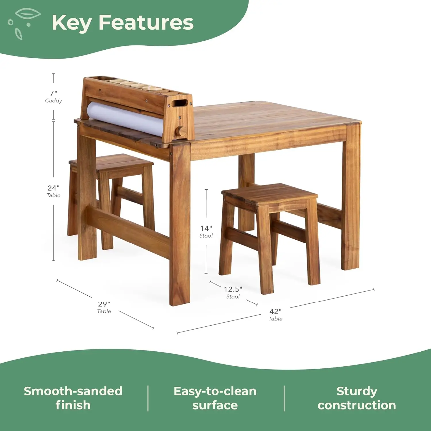 Acadia Açık Hava Sanat Masası  - Kids Outdoor Table And Chairs incelemesi ve fiyatı