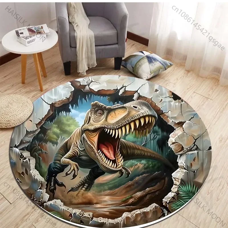 HD 3D Dinozor Baskı Yuvarlak H - Kids Outdoor Mat Waterproof incelemesi ve fiyatı