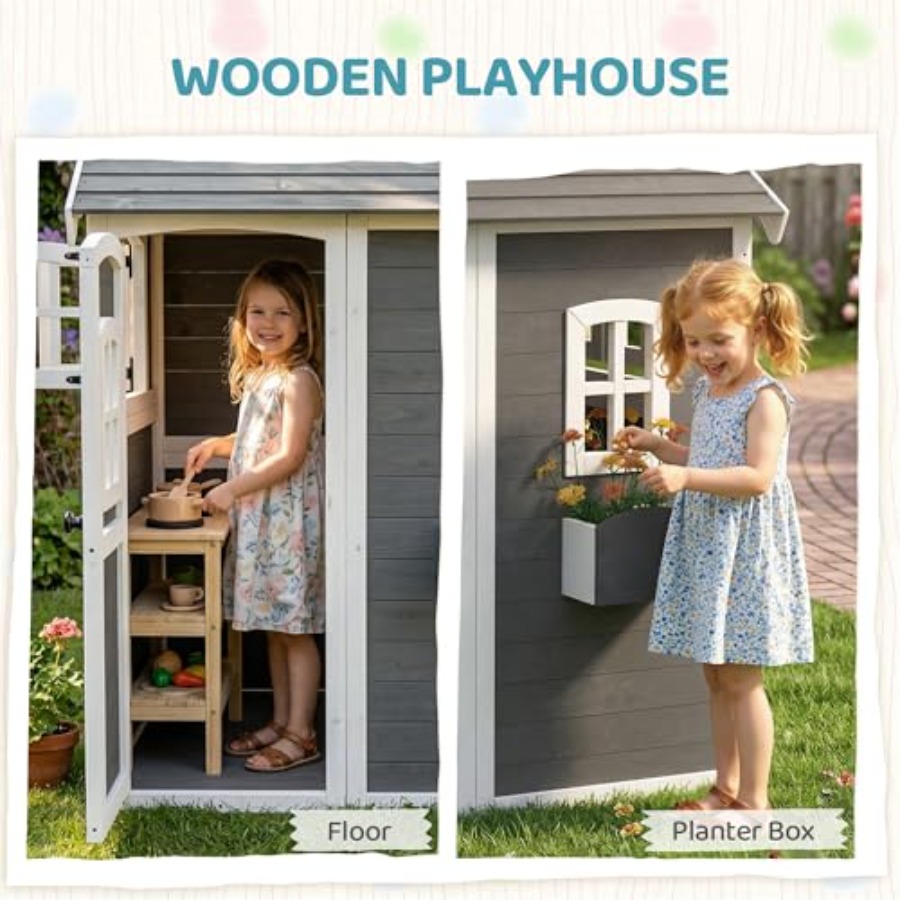 3-8 yaş arası çocuklar için ze - Kids Outdoor Playhouse incelemesi ve fiyatı