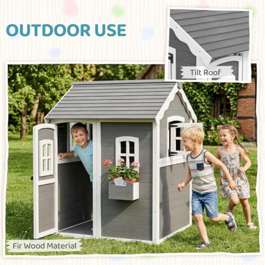 3-8 yaş arası çocuklar için ze - Kids Outdoor Playhouse incelemesi ve fiyatı