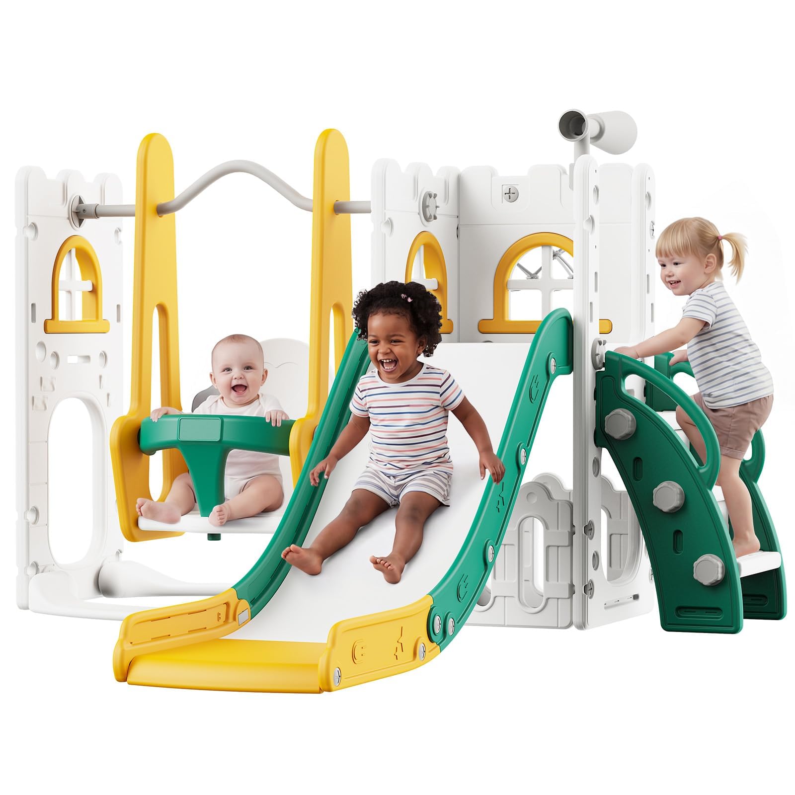 7'si 1 Arada Çocuk Kaydırağı v - Kids Outdoor Swing And Slide incelemesi ve fiyatı