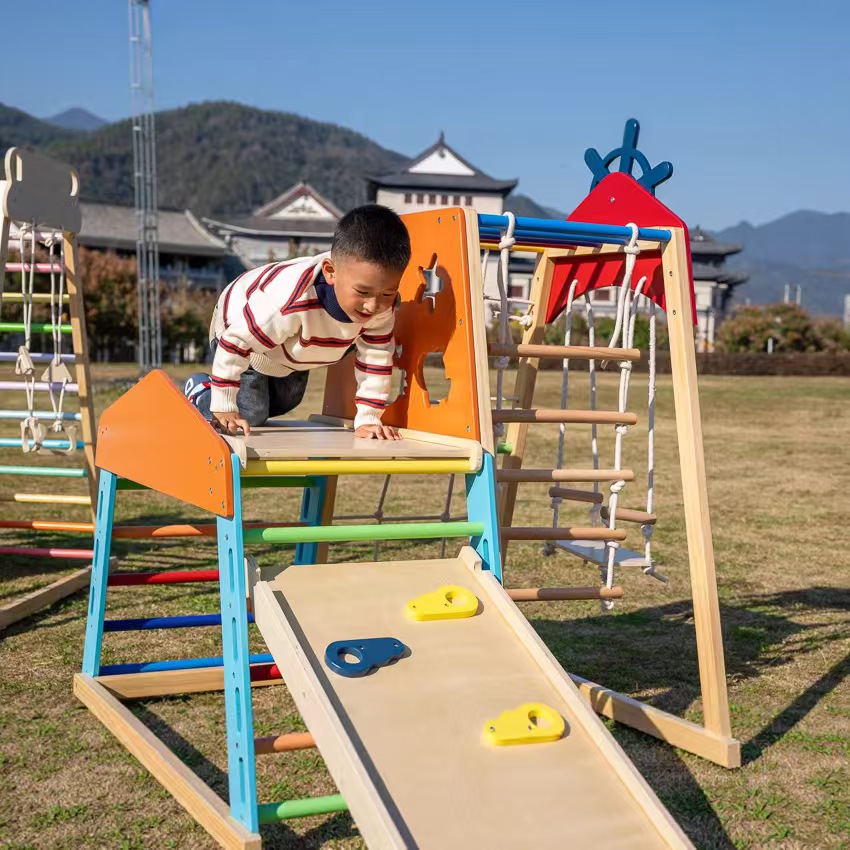 Büyük Ahşap Tırmanma Çerçevesi - Kids Outdoor Wooden Climbing Frame incelemesi ve fiyatı