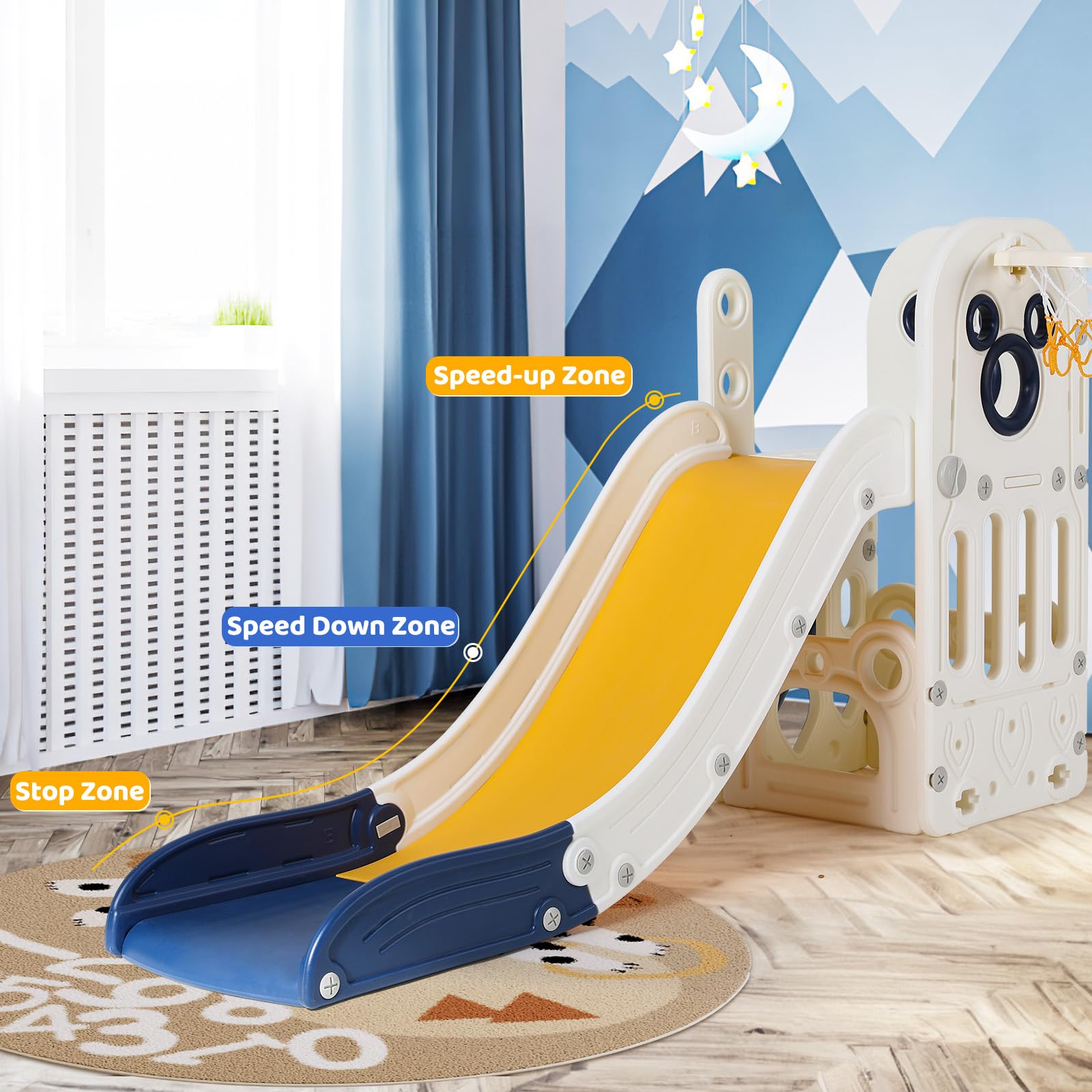 6'sı 1 Arada Çocuk Kaydıraklı  - Kids Outdoor Playground incelemesi ve fiyatı