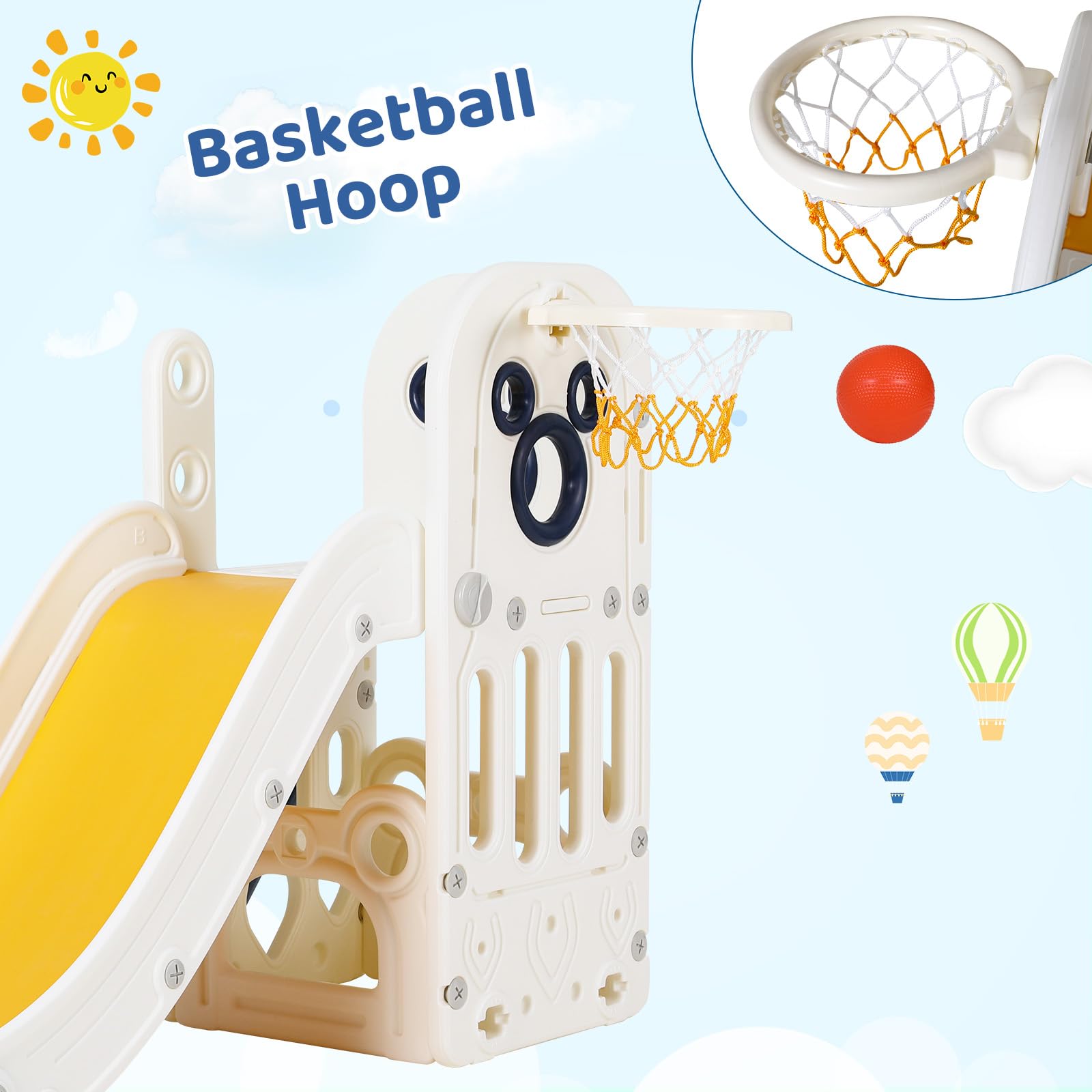 6'sı 1 Arada Çocuk Kaydıraklı  - Kids Outdoor Playground incelemesi ve fiyatı
