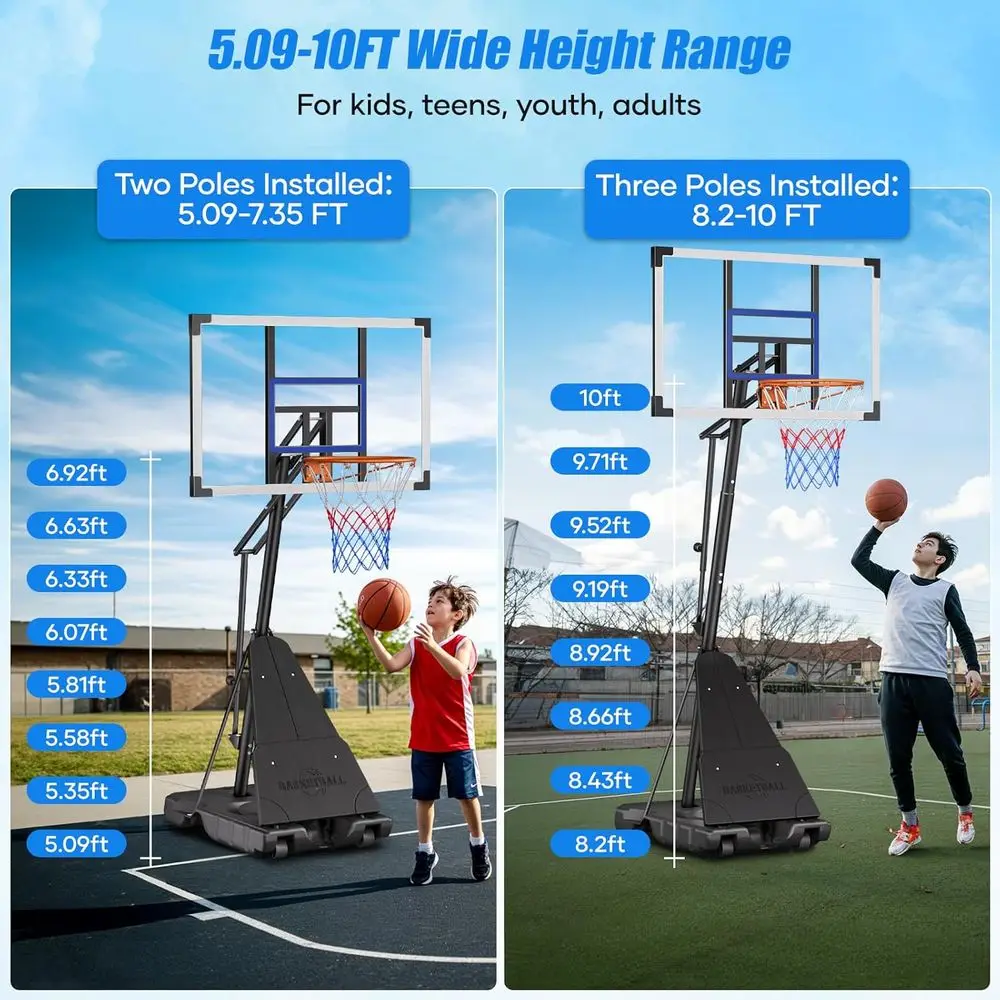 Taşınabilir 44'lük Kırılmaz Aç - Basketball Hoop Outdoor incelemesi ve fiyatı