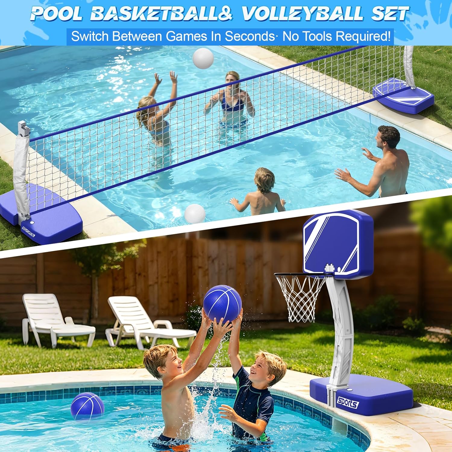 2'si 1 Arada Havuz Basketbol P - Kids Outdoor Volleyball incelemesi ve fiyatı