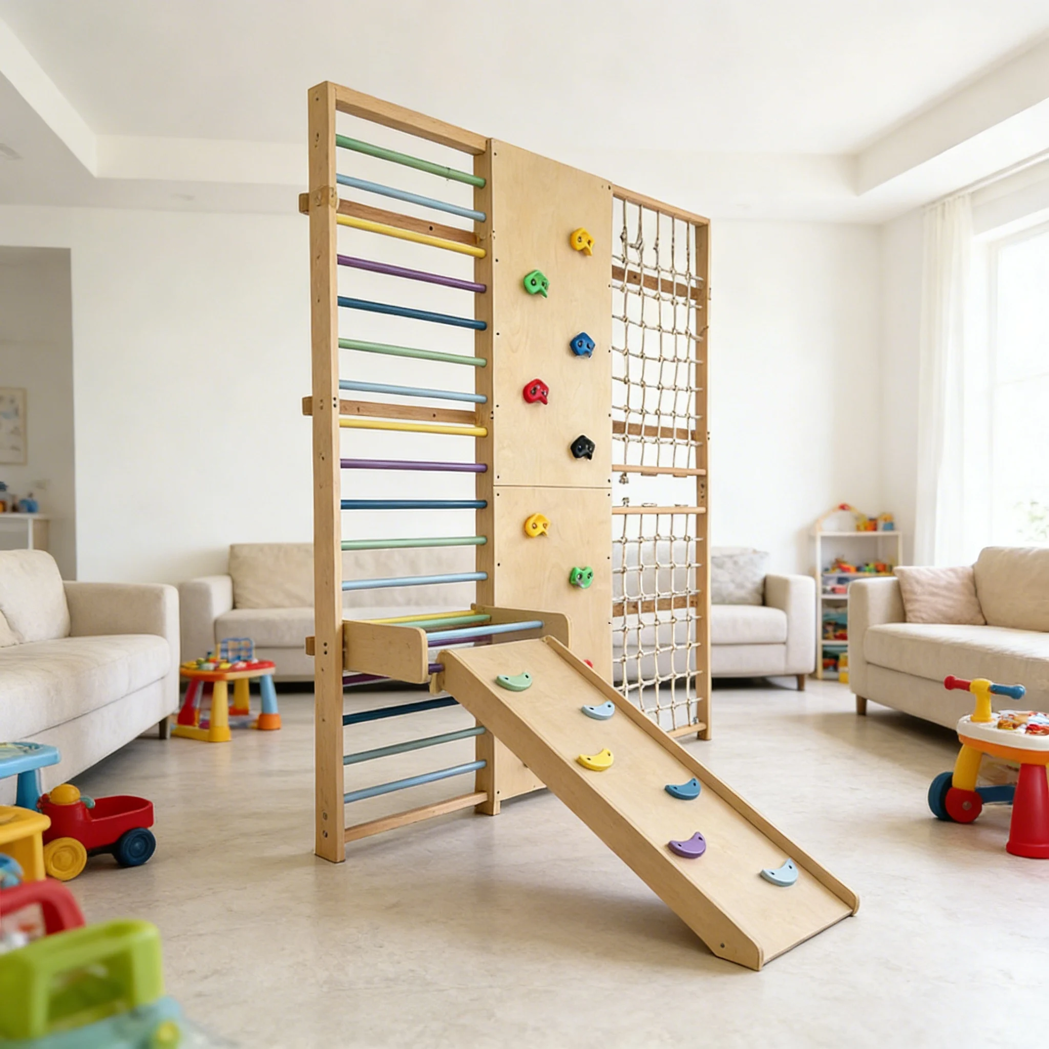 2026 Profesyonel Sınıf Tırmanm - Kids Outdoor Wooden Climbing Frame incelemesi ve fiyatı