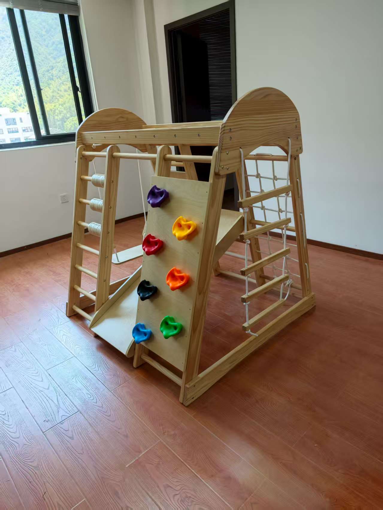 Ahşap Çocuk Tırmanma Çerçevesi - Kids Outdoor Playground incelemesi ve fiyatı