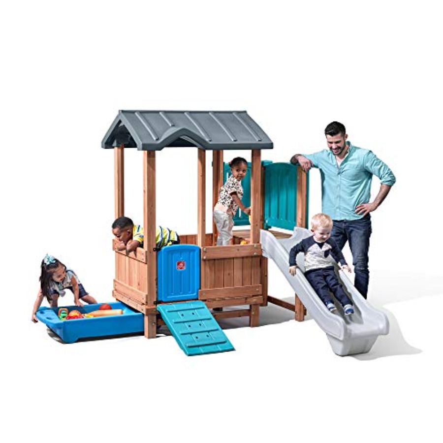 Ormanlık Macera Oyun Evi ve Ka - Kids Outdoor Swing And Slide incelemesi ve fiyatı
