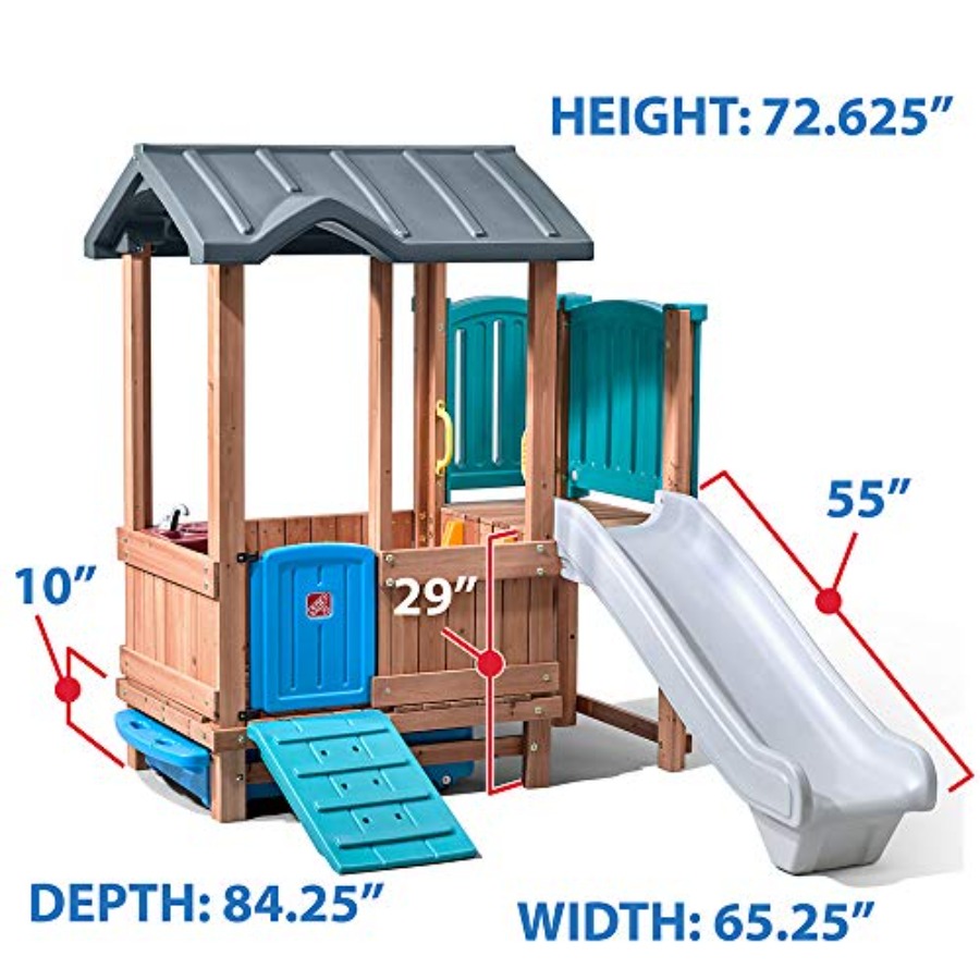 Ormanlık Macera Oyun Evi ve Ka - Kids Outdoor Swing And Slide incelemesi ve fiyatı