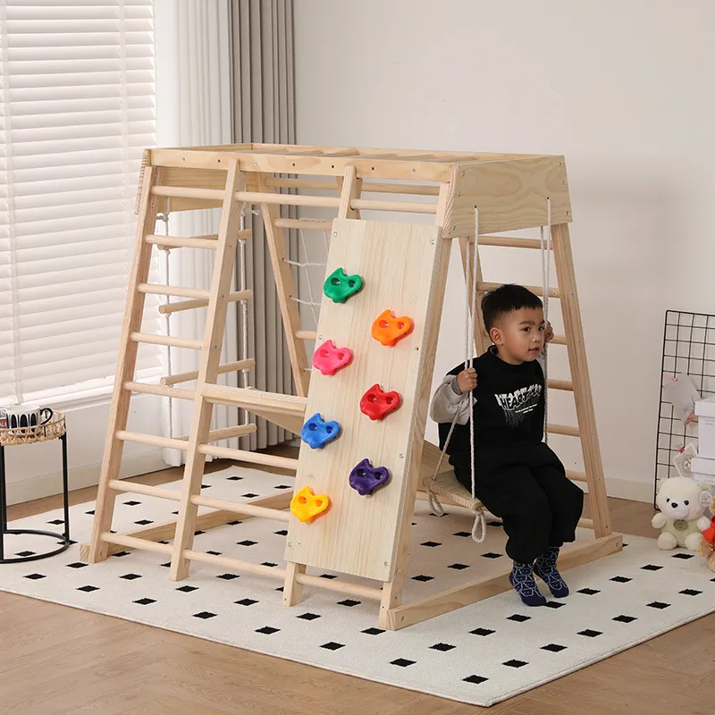 JMZ Ahşap Oyun Parkı Kaydırakl - Kids Outdoor Jungle Gym With Slide incelemesi ve fiyatı