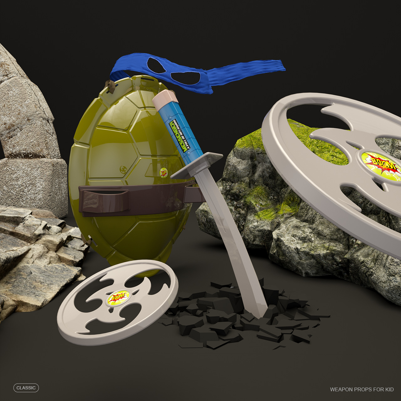 Yeni Çocuk Mutant Ninja Turtle - Kids Outdoor Ninja Equipment incelemesi ve fiyatı