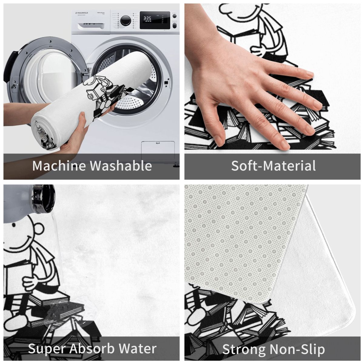 Diary Of A Wimpy Kid Kaymaz Pa - Kids Outdoor Mat Waterproof incelemesi ve fiyatı