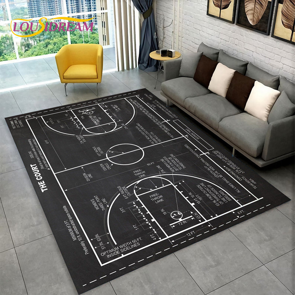 3D basketbol Cour karikatür al - Kids Outdoor Mat Waterproof incelemesi ve fiyatı