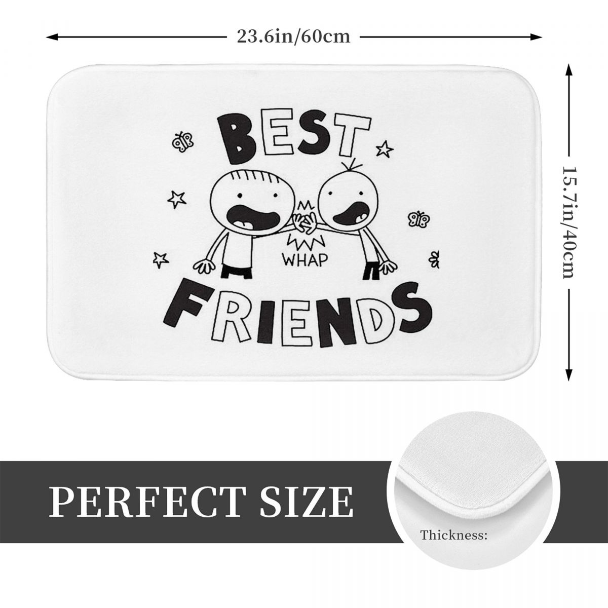 Best Friends Diary Of A Wimpy  - Kids Outdoor Mat Waterproof incelemesi ve fiyatı