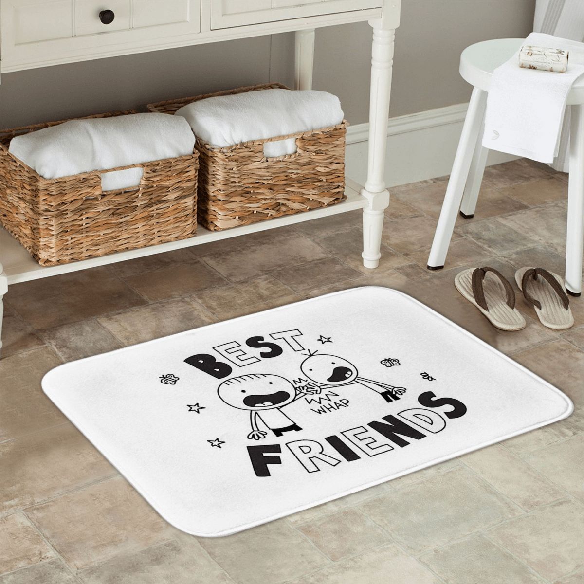 Best Friends Diary Of A Wimpy  - Kids Outdoor Mat Waterproof incelemesi ve fiyatı