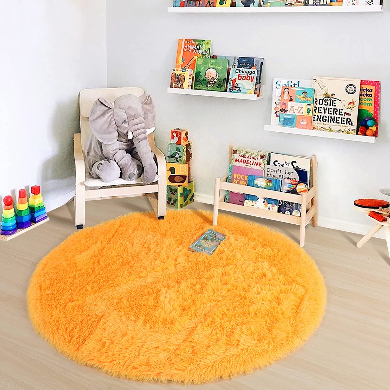 Yumuşak turuncu yuvarlak halı  - Kids Outdoor Teepee incelemesi ve fiyatı