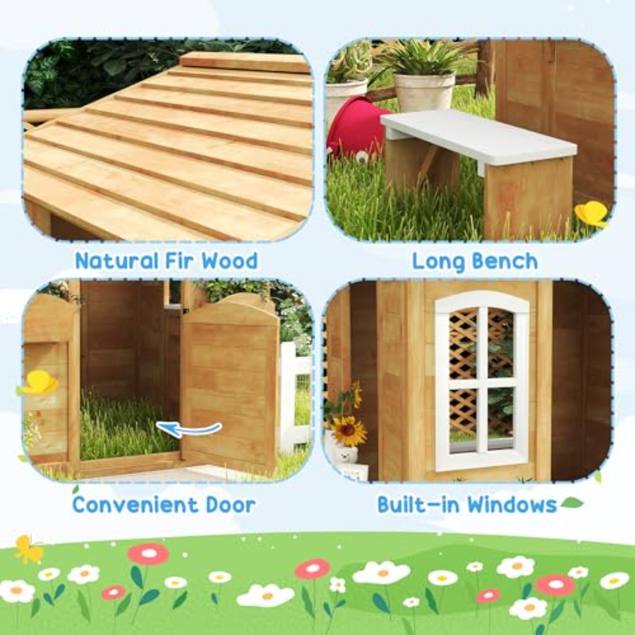 3-6 yaş arası çocuklar için dı - Kids Outdoor Playhouse incelemesi ve fiyatı