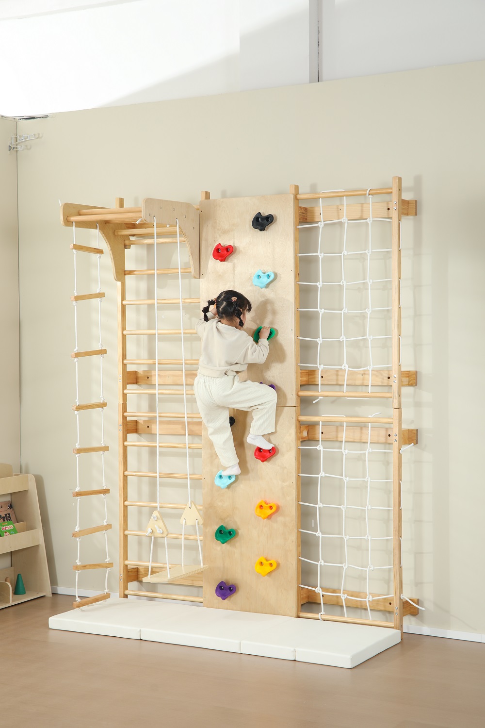 Stokta İç Mekan Maymun Barları - Kids Outdoor Wooden Climbing Frame incelemesi ve fiyatı